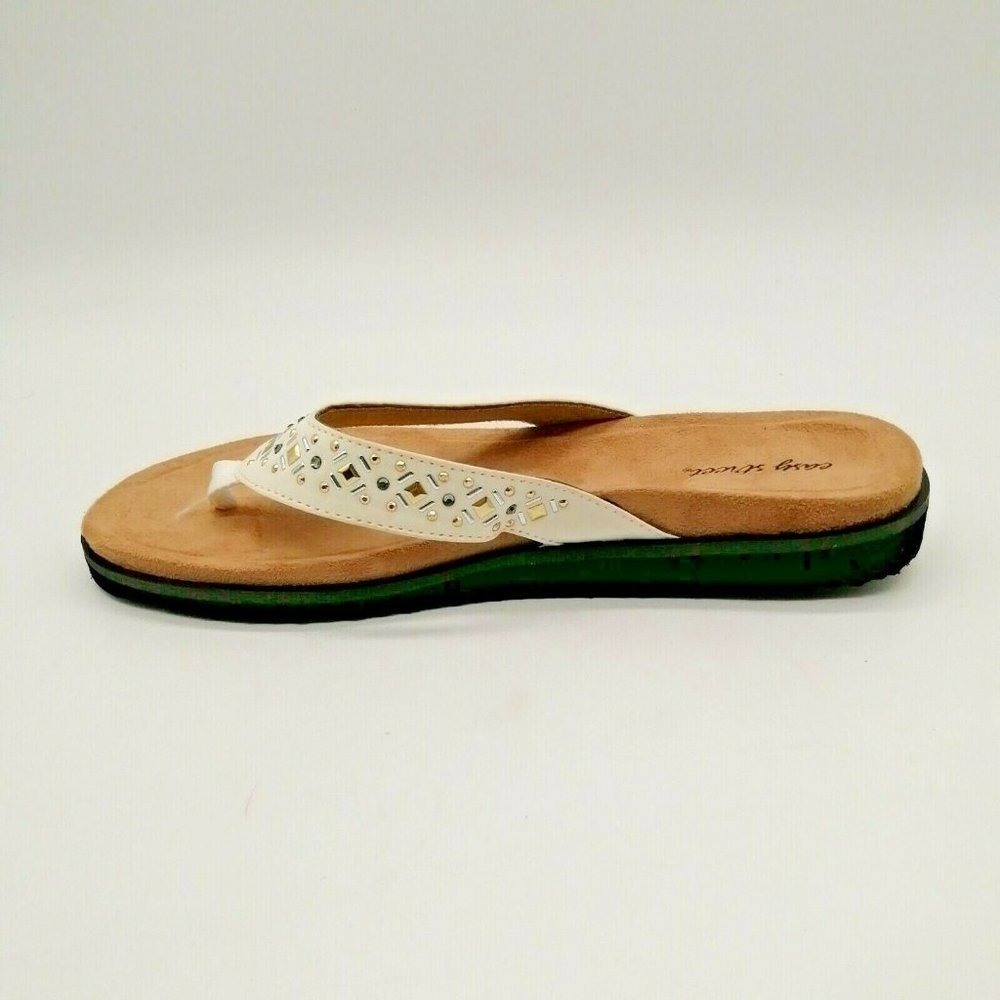 Easy Street Womens Stevie Wedge Thong Sandal‎ 8.5 M NEW